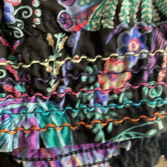 Vintage 1990s Desigual Boho short sleeved blouse size XS - Picture 9 of 10